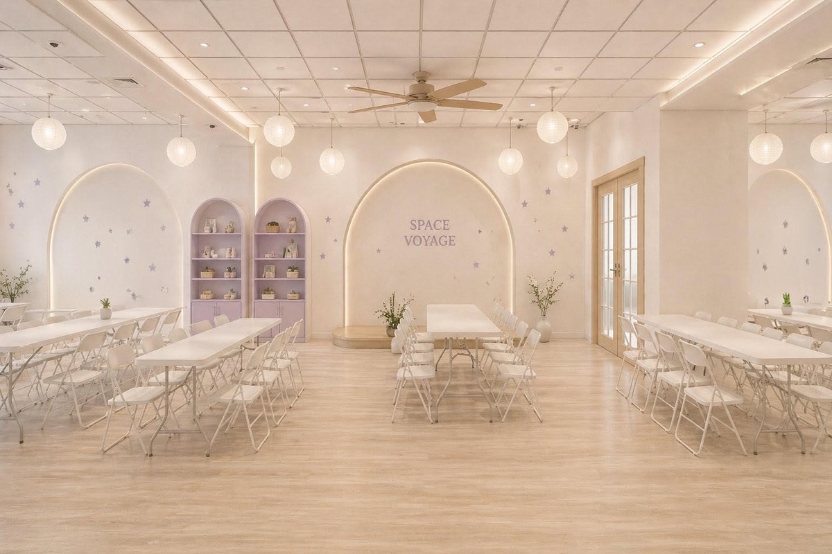 Rendering of the planned Little Wanderers party room